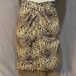 Michael Kors Snakeskin Print Pencil Skirt Size 12.